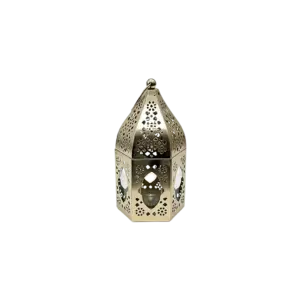 Gold Moroccan Metal Lantern