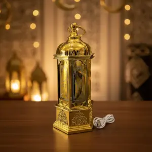 Golden Electric Ramadan Lantern1