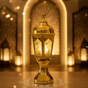 Golden Islamic Decorative Lantern1
