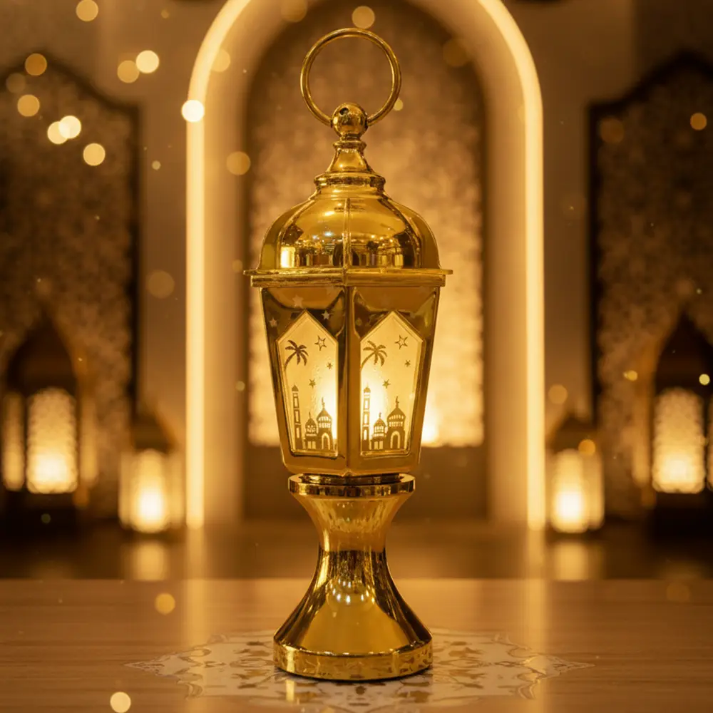 Golden Islamic Decorative Lantern1