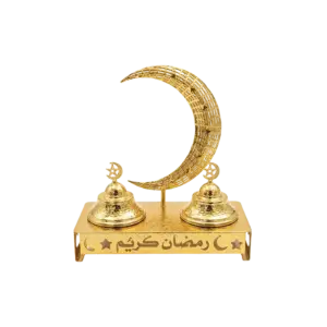 Golden Ramadan Crescent 2pcs Serving Bowl Set