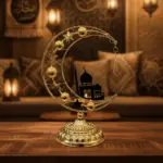 Golden-Ramadan-Crescent-Mosque-Table-Showpiece1 Golden Ramadan Crescent Mosque Table Showpiece1