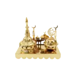 Golden-Ramadan-Thurible-&-Lantern-Décor-Set Golden Ramadan Thurible & Lantern Décor Set
