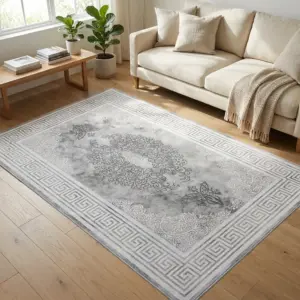 Greek Key Border 220x160cm Carpet
