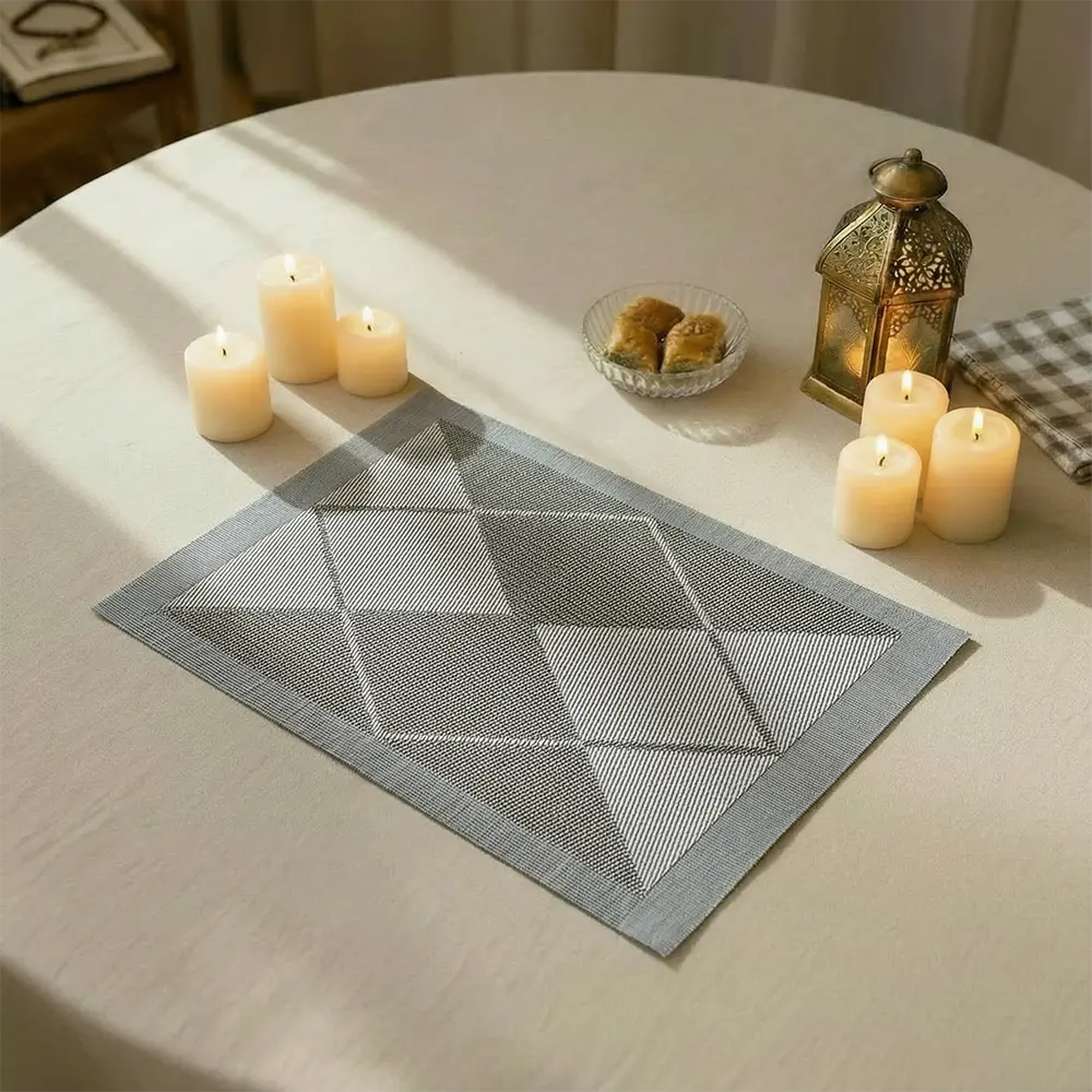 Grey 45x30cm Rectangular 6pcs Trivet1