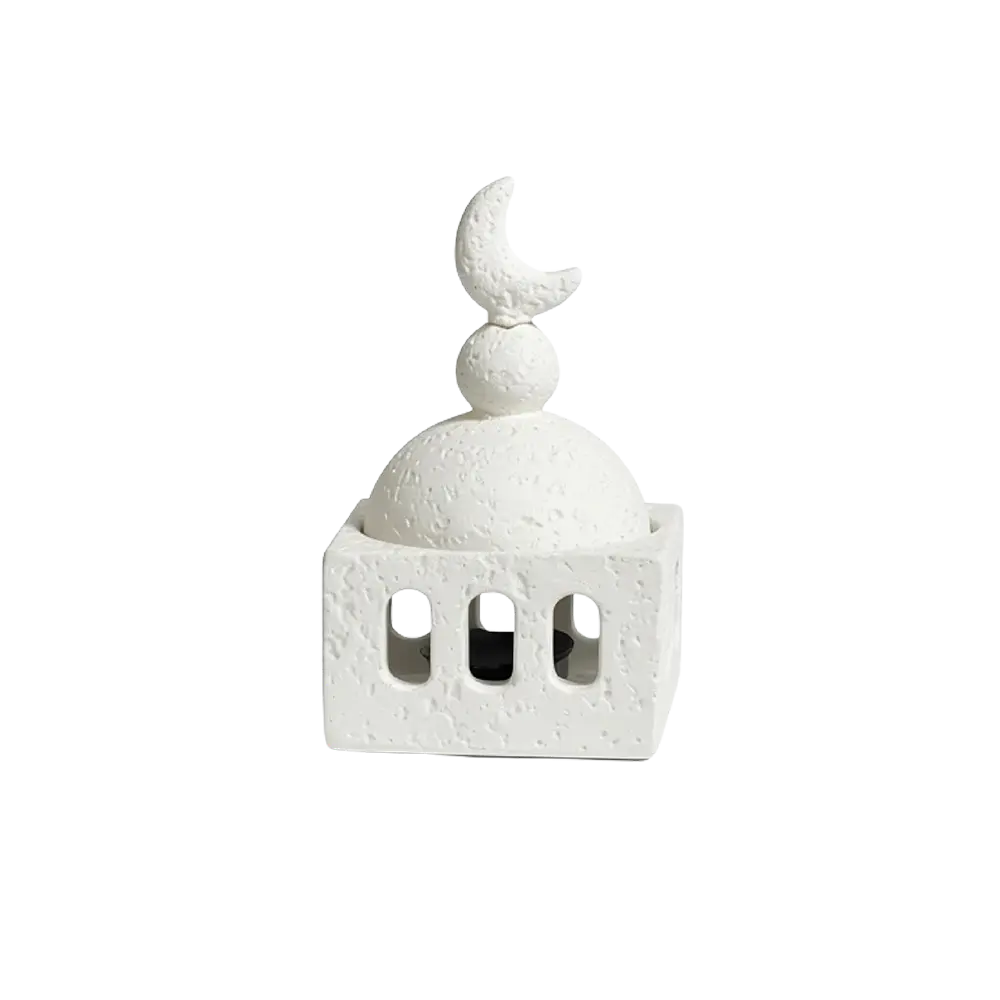Gypsum Mosque 12cm Incense Burner