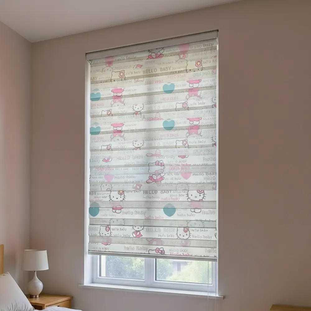 Hello Kitty Design 100x220cm Roll Up Curtain