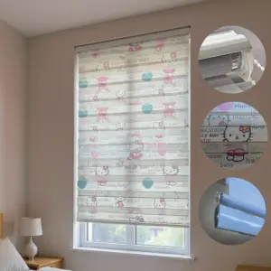 Hello Kitty Design 100x220cm Roll Up Curtain2