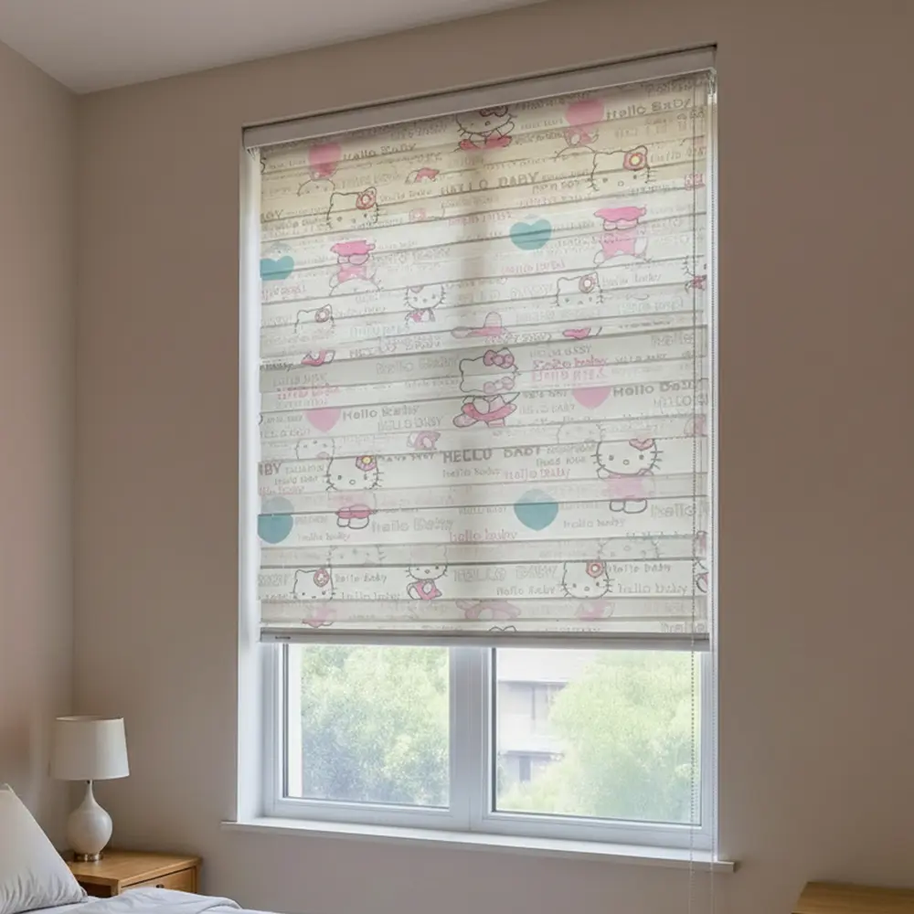 Hello Kitty Design Roll Up Curtain 2