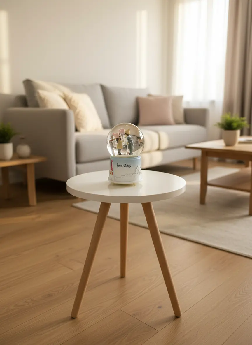 Love Story Snow Ball Night Light1