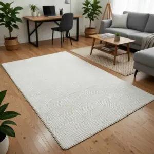 Meander Pattern 200x300cm Beige Rug