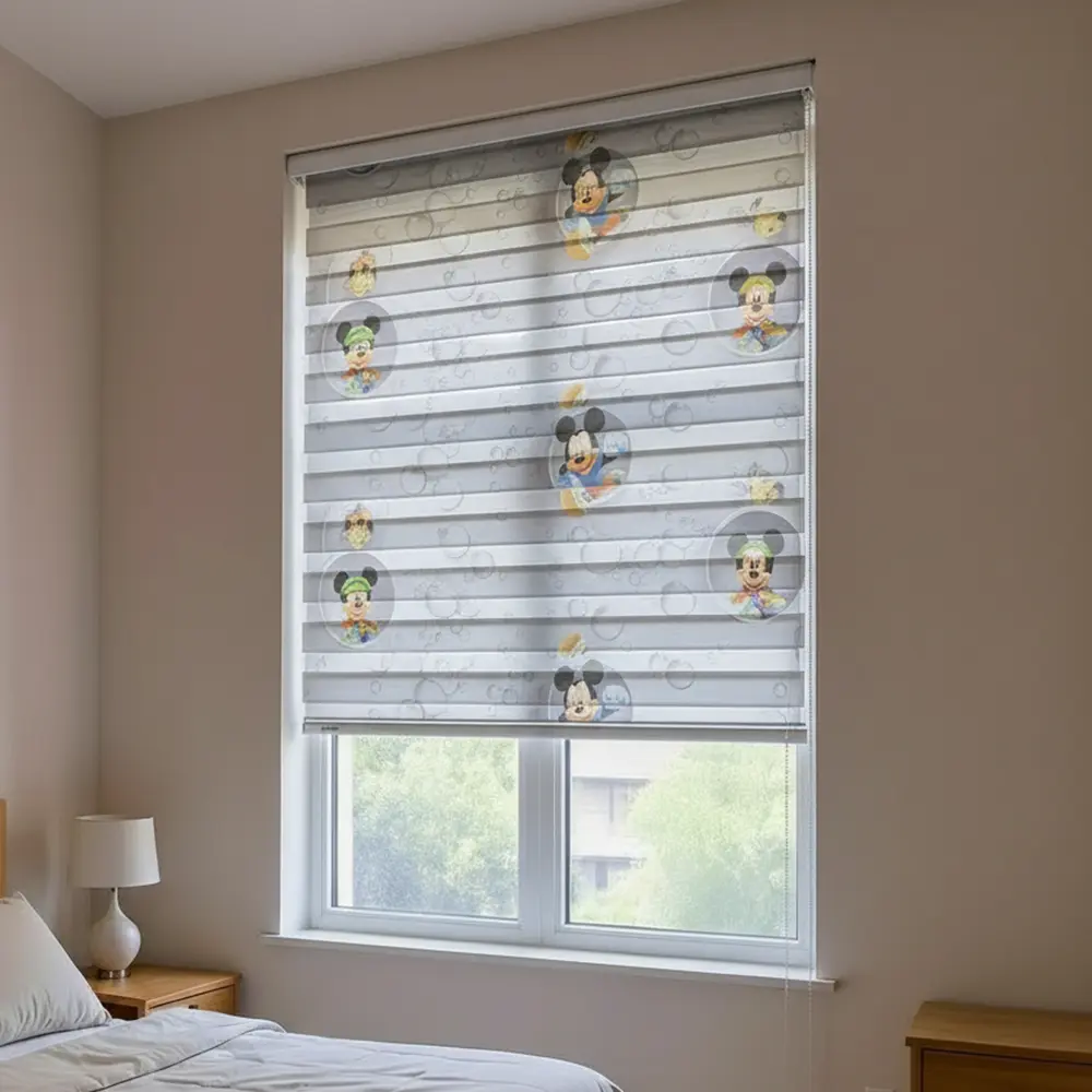 Mickey Mouse Design Roll Up Curtain 2