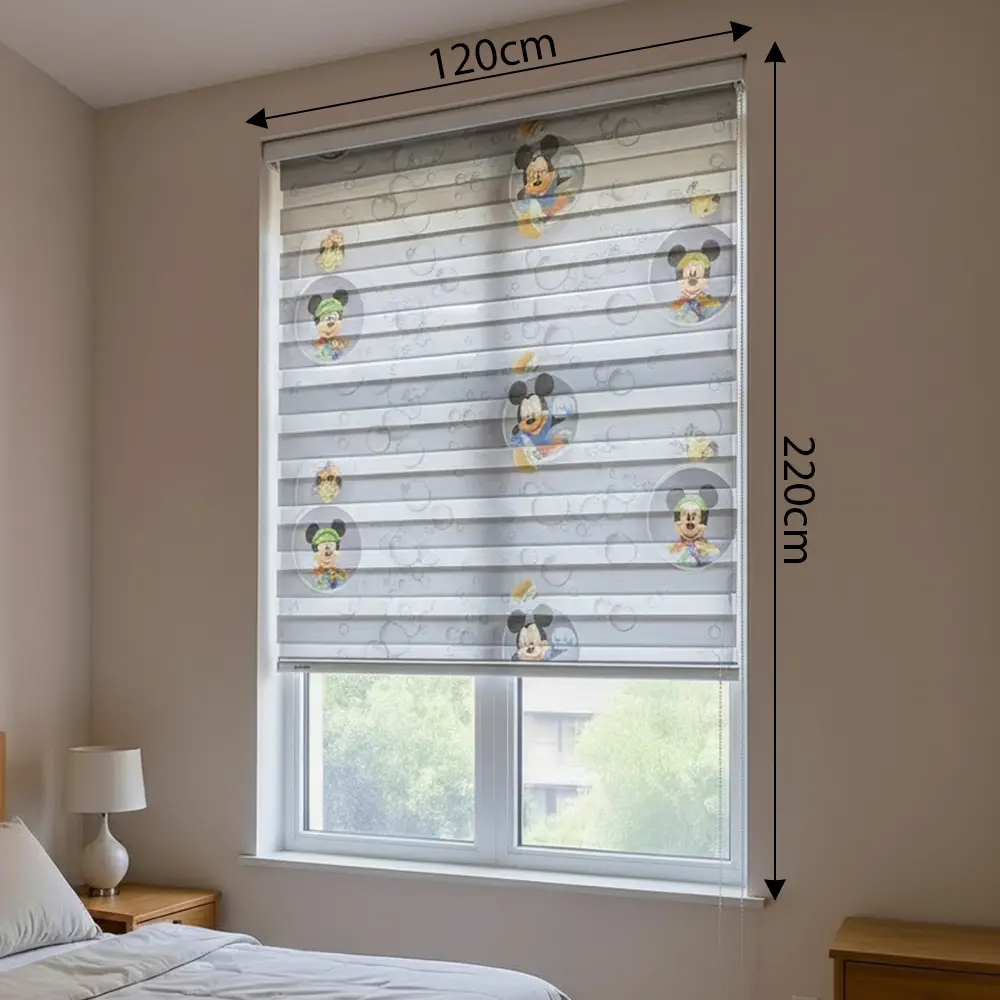Mickey Mouse Design Roll Up Curtain 8