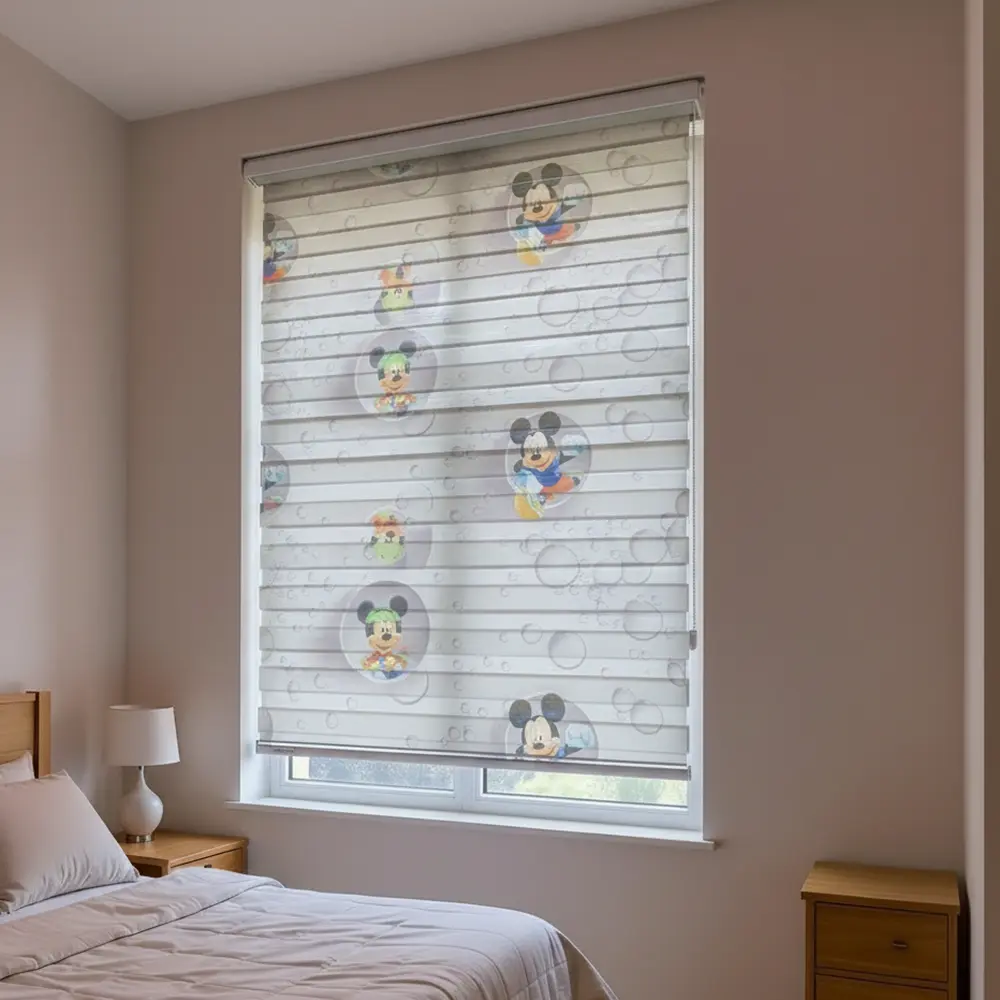 Mickey Mouse Design Roll Up Curtain 3
