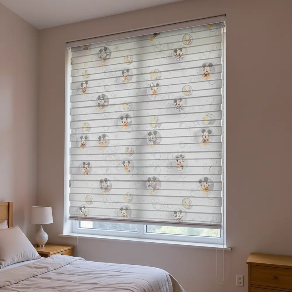 Mickey Mouse Design Roll Up Curtain 4