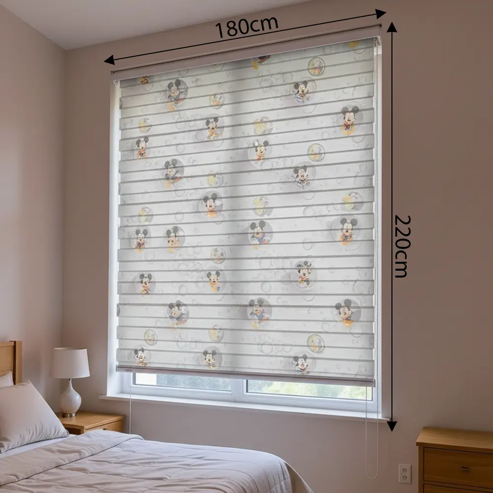 Mickey Mouse Design Roll Up Curtain 10