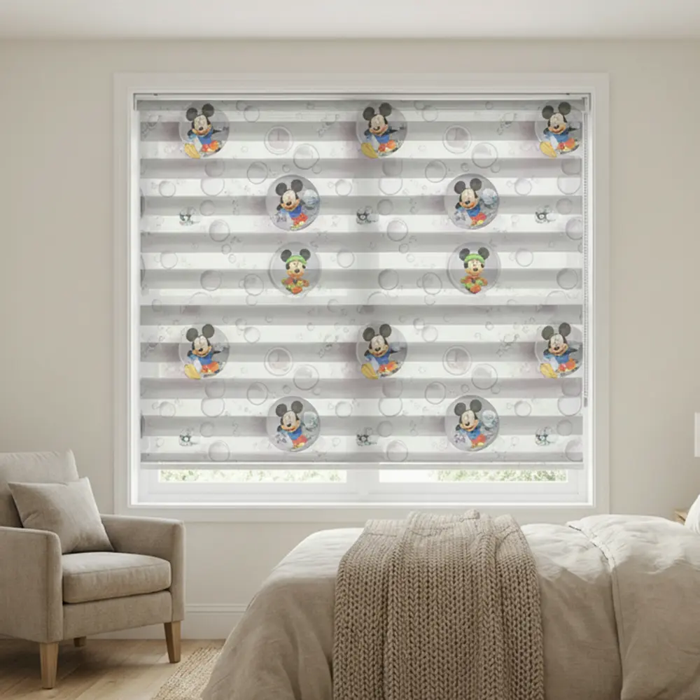 Mickey Mouse Design Roll Up Curtain 5