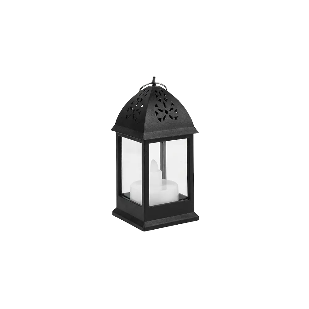 Mini Black Decorative 10cm Lantern Light