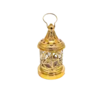 Mini Gold Lantern with Star Cutout Design