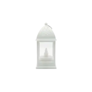 Mini White Decorative 10cm Lantern Light