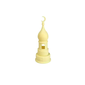 Mini Yellow Mosque 14 cm Minaret Light