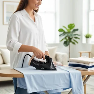 Momaz 2200W Black & Gold Steam Iron1