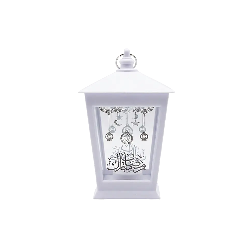 Moonlight White 10cm Decorative Lantern With Lamp
