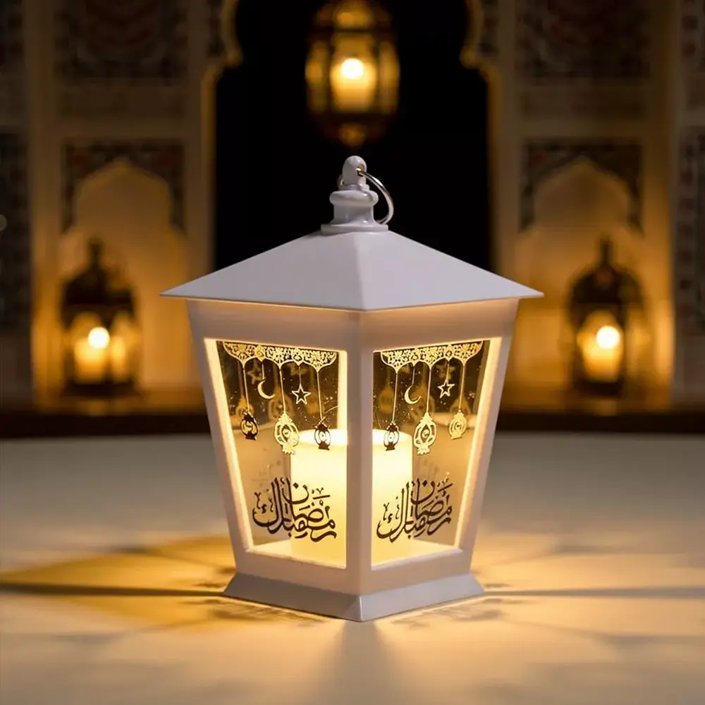 Moonlight White 10cm Decorative Lantern With Lamp1