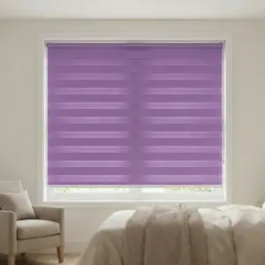 Purple 200x220cm Roll Up Curtain