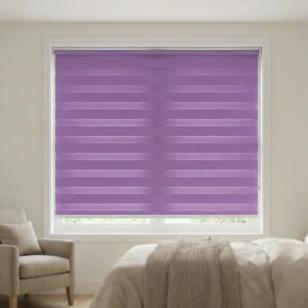 Purple 200x220cm Roll Up Curtain