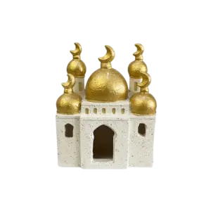 Ramadan 17cm Golden Dome Mosque Decor
