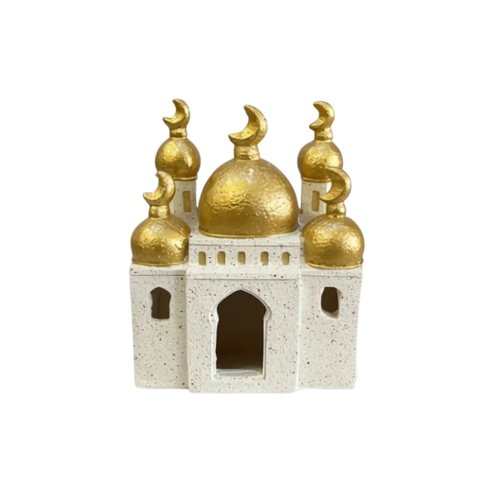 Ramadan 17cm Golden Dome Mosque Decor