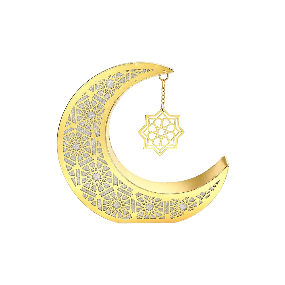 Ramadan 2626cm Golden Crescent Hanging Décor