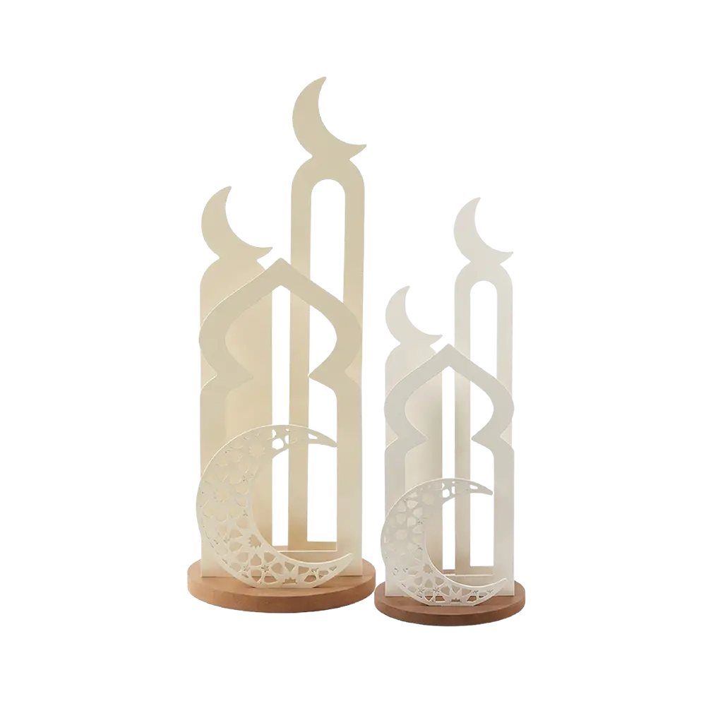 Ramadan Crescent & Mosque Silhouette Table Décor