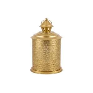 Ramadan Gold 28cm Geometric Metal Lantern