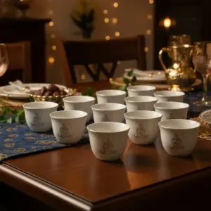 Ramadan Kareem 12pcs Ceramic Coffee Cup Set1