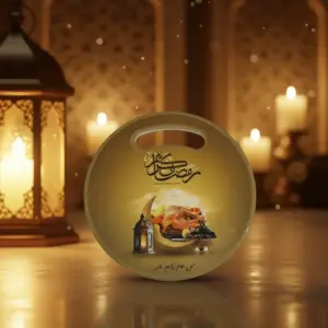 Ramadan Kareem 16cm Round Serving Tray1