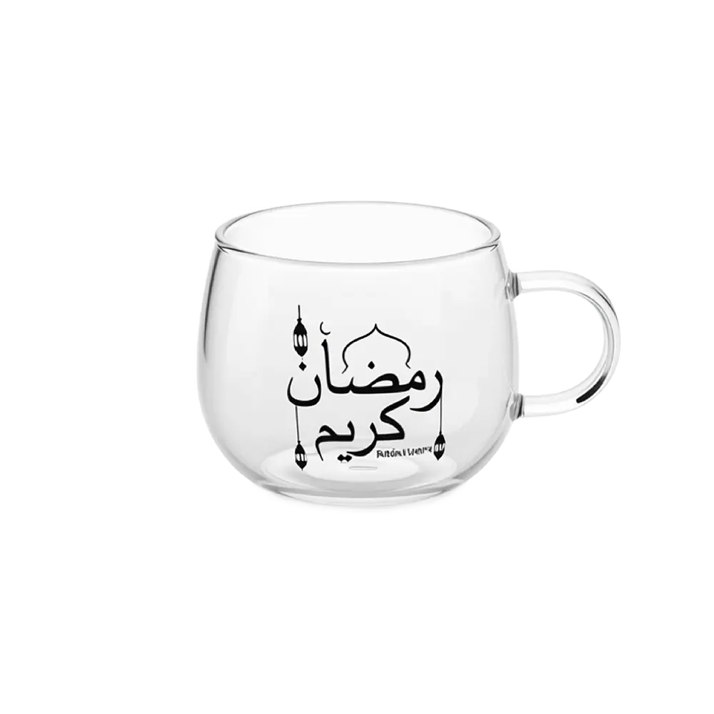 Ramadan-Kareem-250ml-Glass-Mug Ramadan Kareem 250ml Glass Mug
