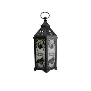 Ramadan Kareem 33cm Metal Lantern with Inner Lamp