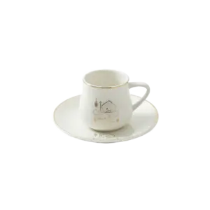 Ramadan Kareem 6pcs Coffee Cup & Saucer Set