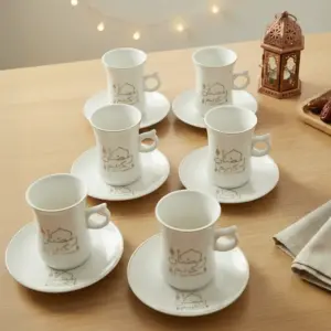 Ramadan Kareem 6pcs Tea Cup & Saucer Set1