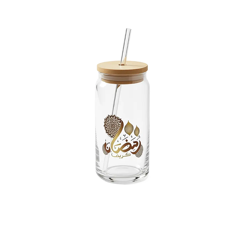 Ramadan Karim Glass 500ml Transparent Mug