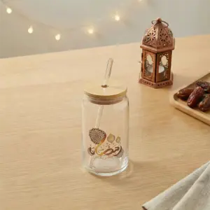 Ramadan Karim Glass 500ml Transparent Mug1