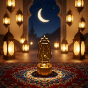 Ramadan Mini Golden Mini Lantern1