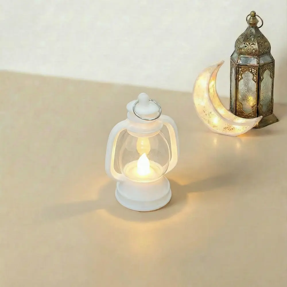 Ramadan Mini White Lantern with Light1