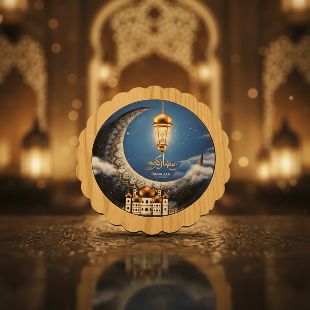 Ramadan Moon 19cm Table Décor Tray1