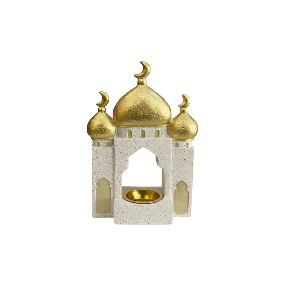 Ramadan Mosque 21cm Incense Burner Tealight Holder