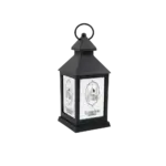 Ramadan Mubarak 24cm Black Decorative Lantern Light
