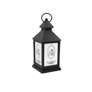 Ramadan Mubarak 24cm Black Decorative Lantern Light