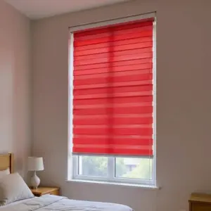 Red 100x220cm Roll Up Curtain